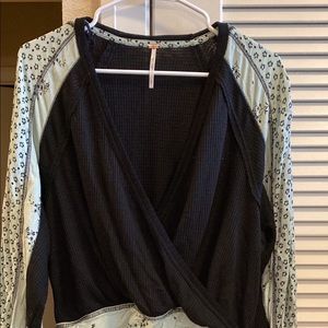 Free people wrap blouse